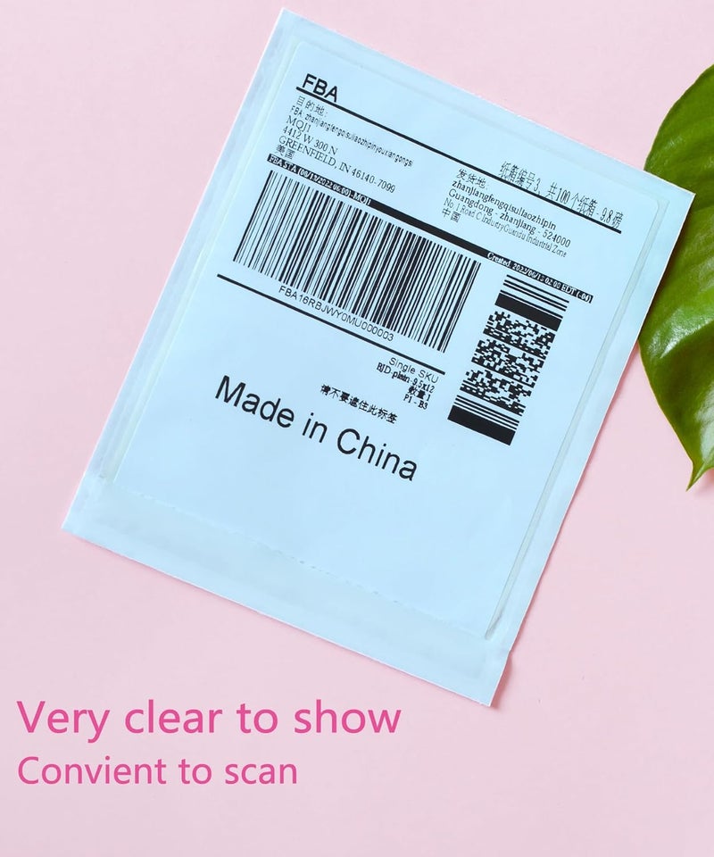 IN SAFE PACK 1000 PCS 4.5"x 5.5" Clear Self-Adhesive Packing List Envelopes - Shipping/Mailing Pouch Enclosed Bags for Packing Slips Invoice Label - Image 4
